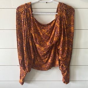 FREE PEOPLE. Long sleeve blouse.